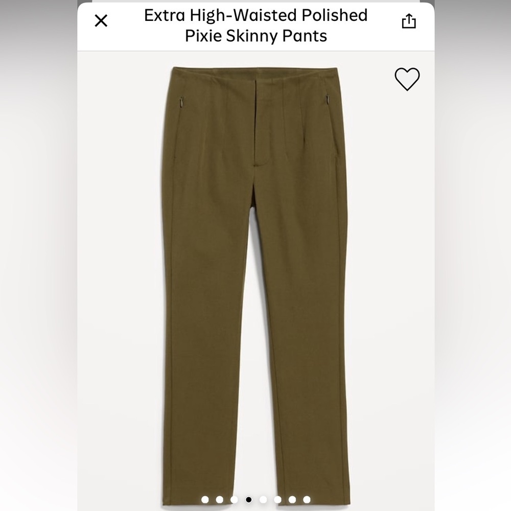 Old Navy Extra-high waisted polished pixie skinny stretch pants - Picture 9 of 12